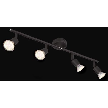 Globo - LED spot svetiljka 4xGU10/3W/230V crna