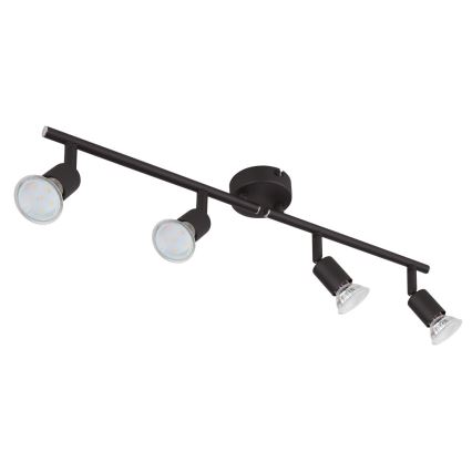 Globo - LED spot svetiljka 4xGU10/3W/230V crna