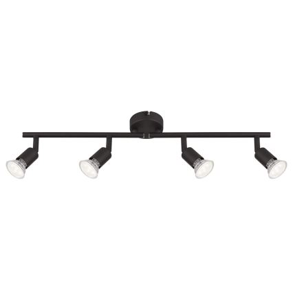 Globo - LED spot svetiljka 4xGU10/3W/230V crna