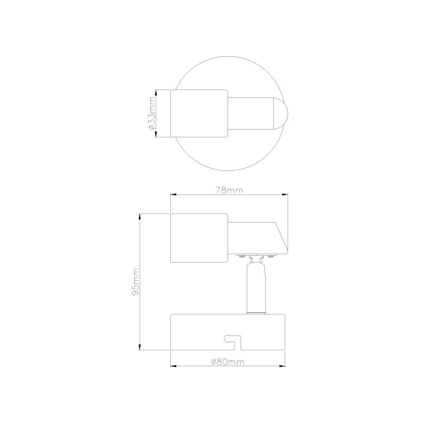 Globo - LED zidni reflektor 1xGU10/3W/230V