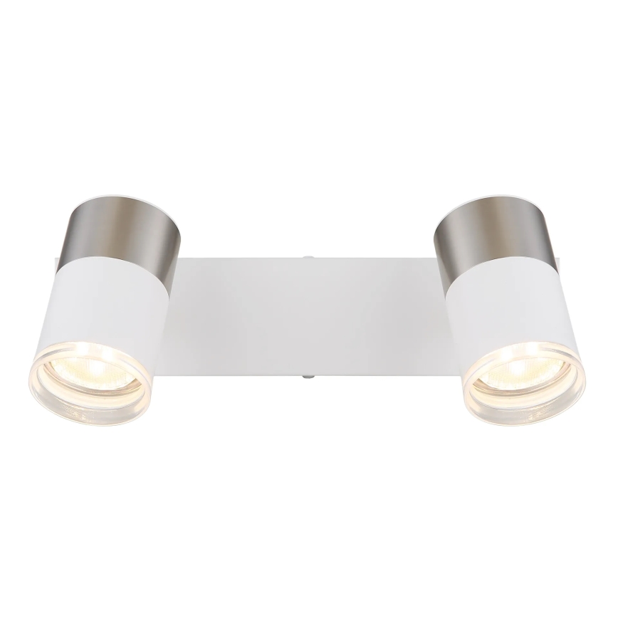 Globo - Spot svetiljka 2xGU10/25W/230V bela/mat hrom