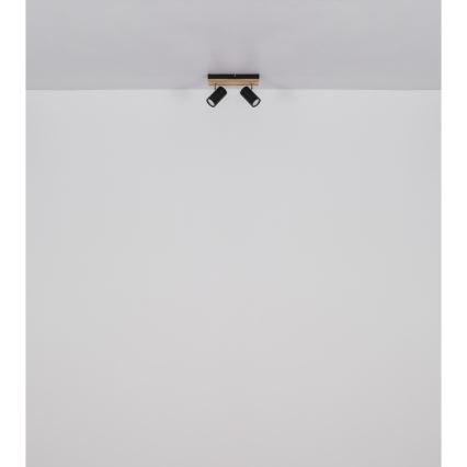 Globo - Spot svetiljka 2xGU10/25W/230V crna