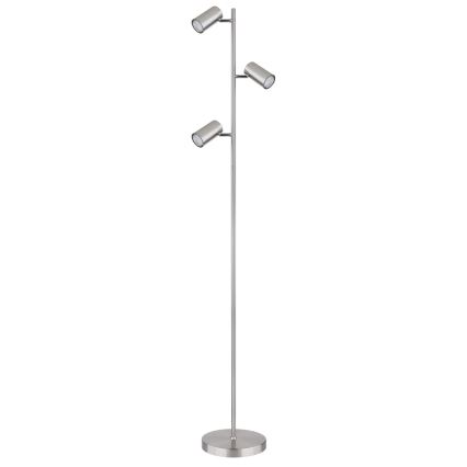 Globo - Podna lampa 3xGU10/5W/230V mat hrom