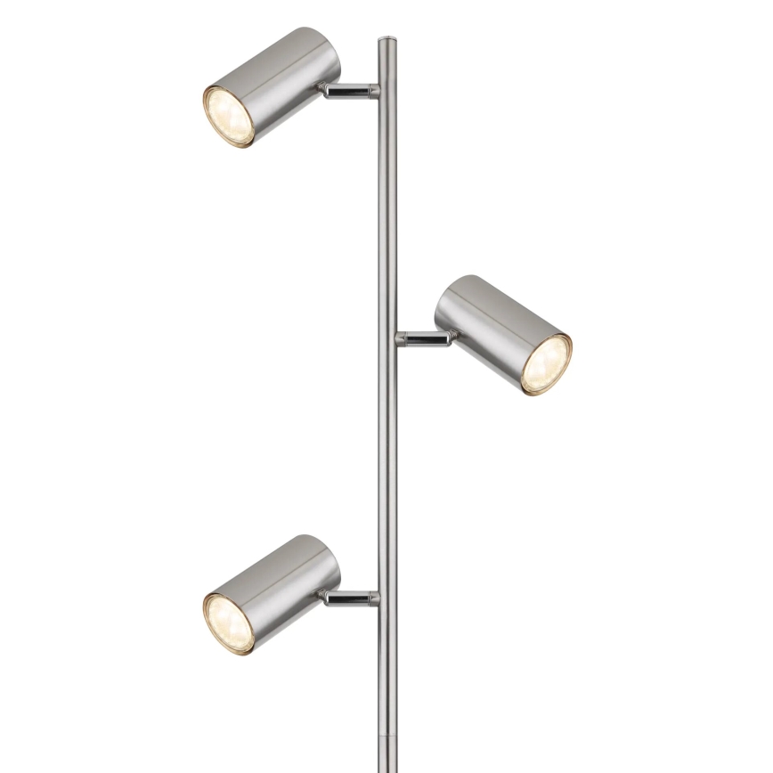 Globo - Podna lampa 3xGU10/5W/230V mat hrom
