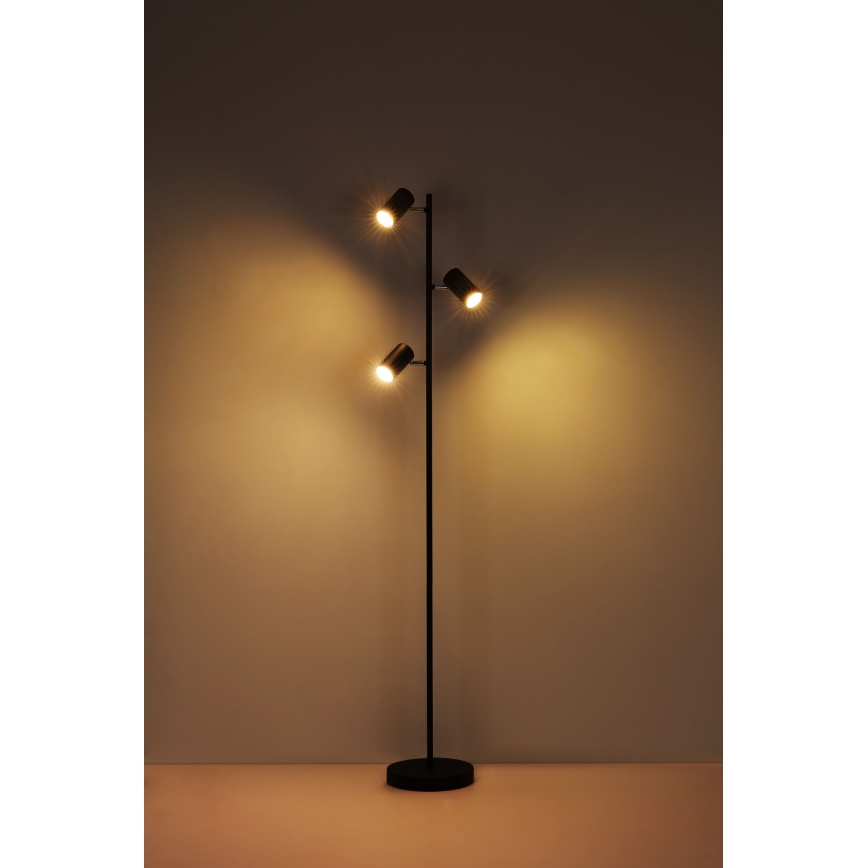 Globo - Stojeća lampa 3xGU10/5W/230V crna