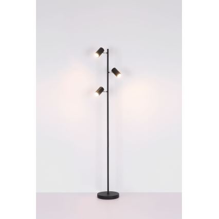 Globo - Stojeća lampa 3xGU10/5W/230V crna
