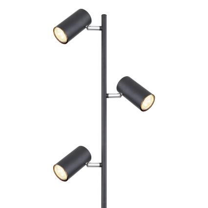 Globo - Stojeća lampa 3xGU10/5W/230V crna
