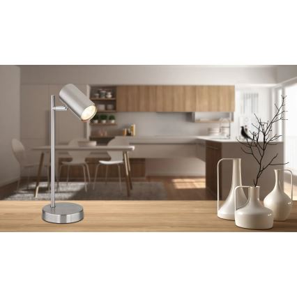 Globo - Stona lampa 1xGU10/5W/230V mat hrom