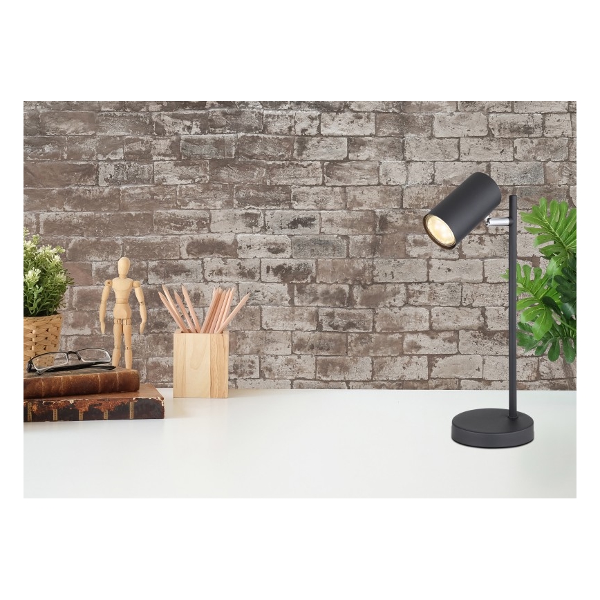 Globo - Stona lampa 1xGU10/5W/230V crna