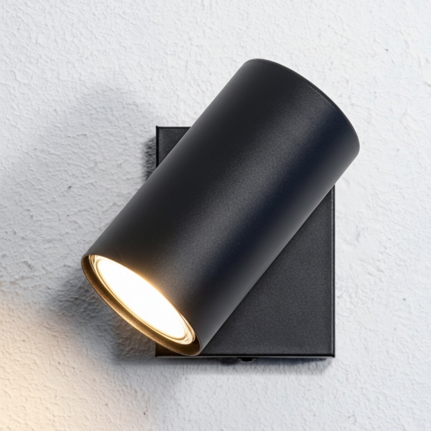 Globo - Zidna reflektorska svetiljka 1xGU10/25W/230V crna