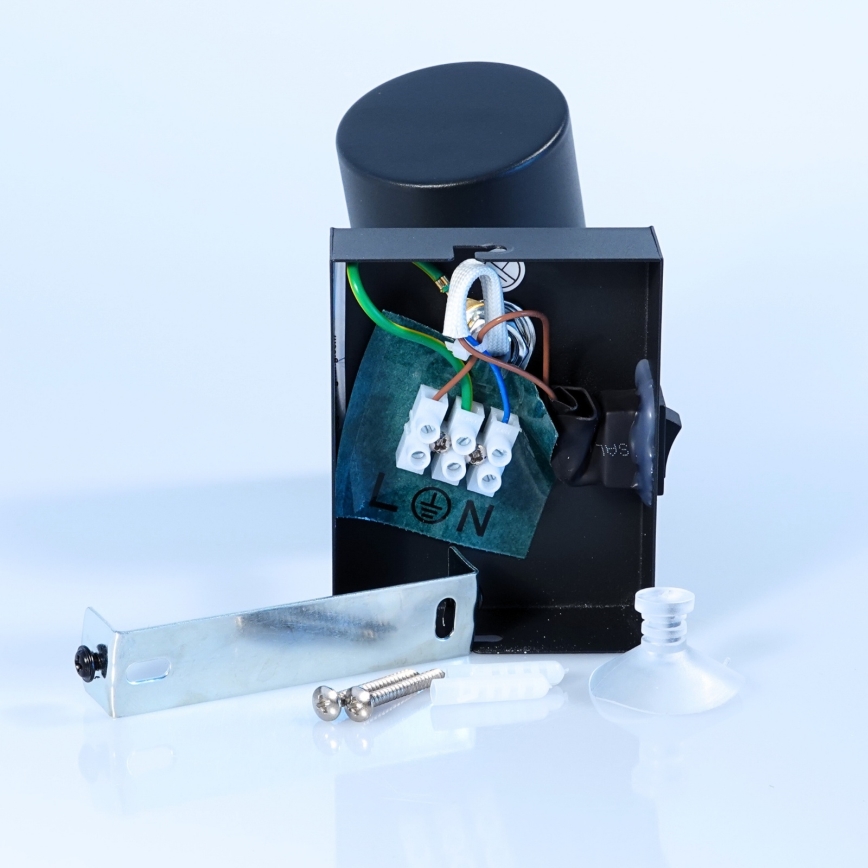 Globo - Zidna reflektorska svetiljka 1xGU10/25W/230V crna