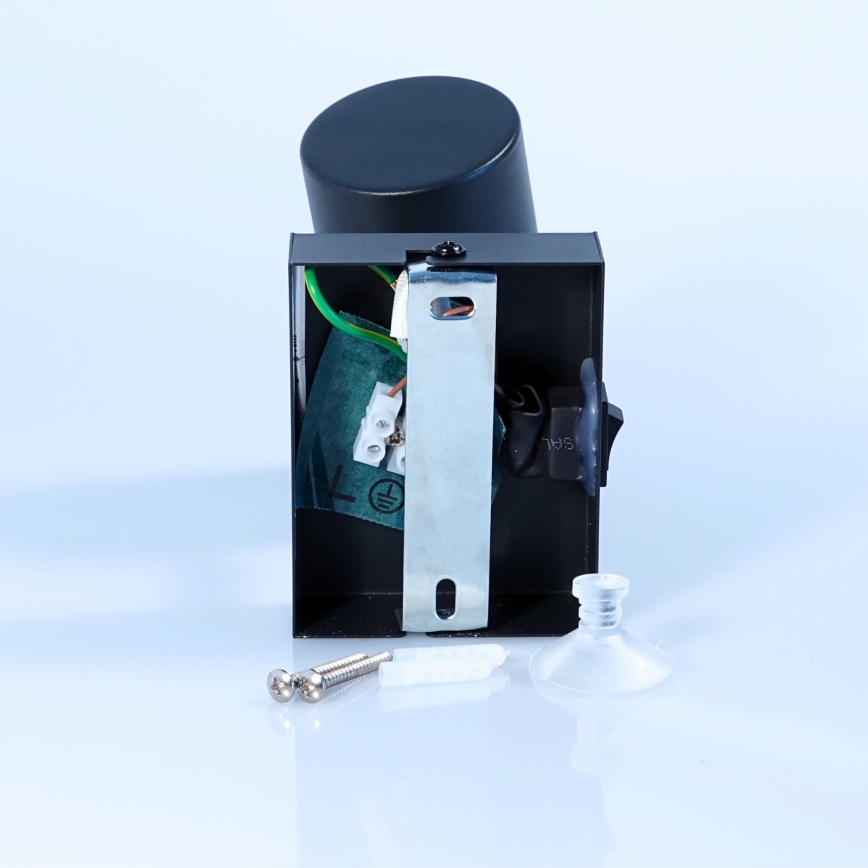 Globo - Zidna reflektorska svetiljka 1xGU10/25W/230V crna