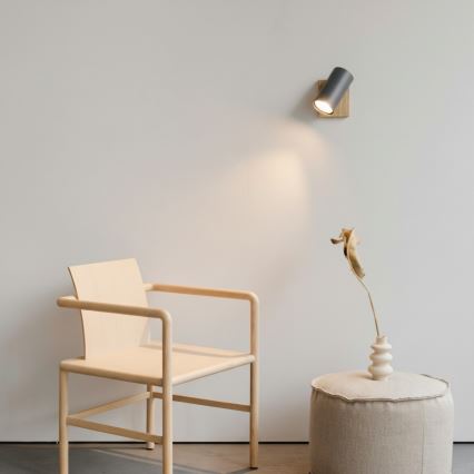 Globo - Zidna usmerena svetiljka 1xGU10/25W/230V siva/braon