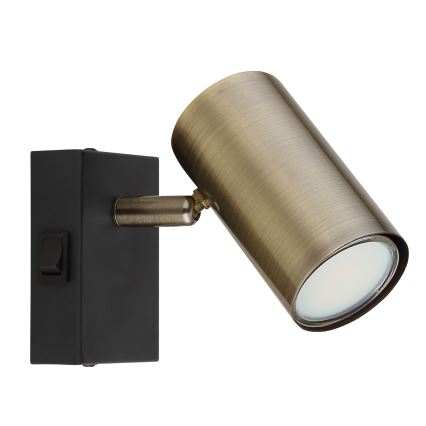 Globo - Zidna spot lampa 1xGU10/25W/230V crna/mesing