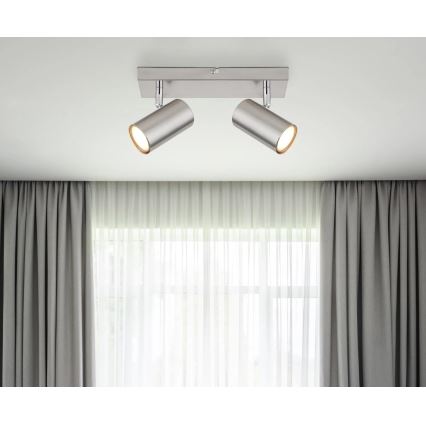 Globo - spot svetiljka 2xGU10/35W/230V mat hrom