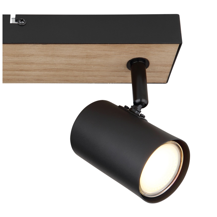 Globo - Spot svetlo 2xGU10/35W/230V crna/braon