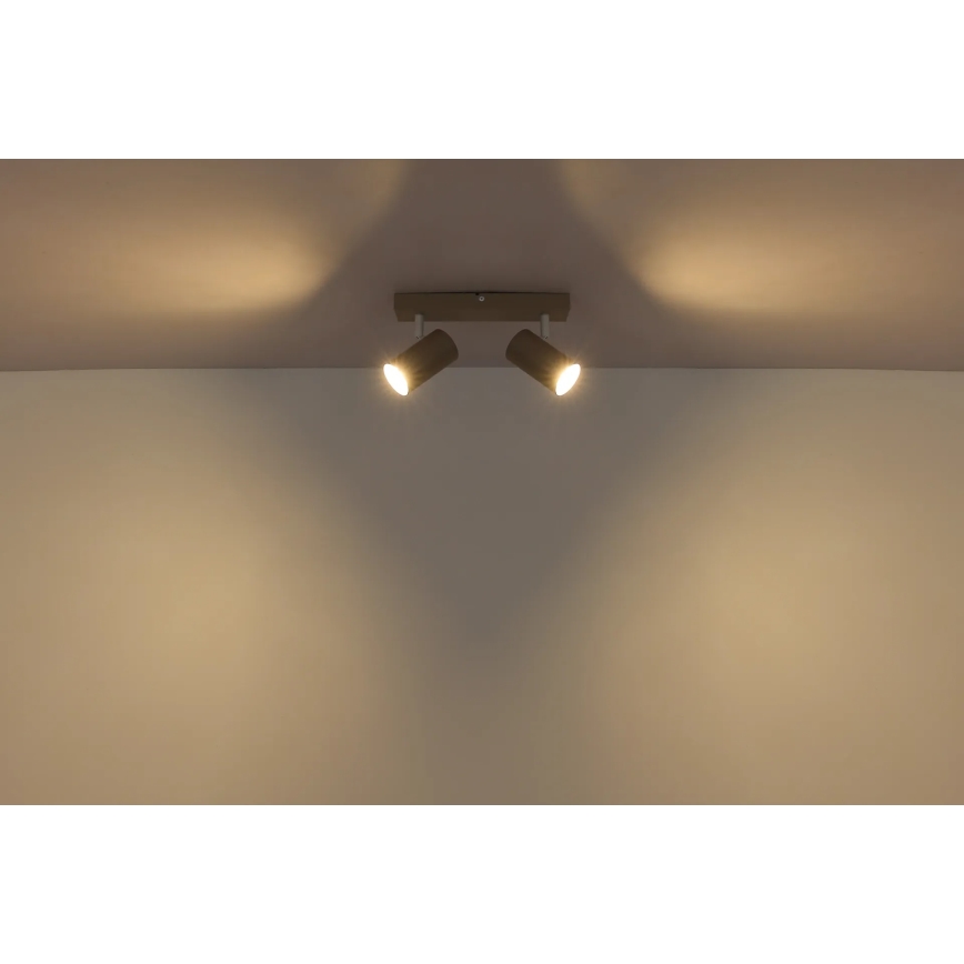 Globo - Spot svetlo 2xGU10/35W/230V bež
