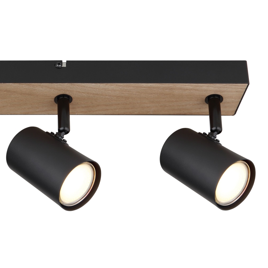 Globo - Spot svetiljka 4xGU10/35W/230V crna/braon