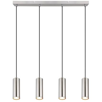Globo - Luster na sajli 4xGU10/35W/230V matni hrom
