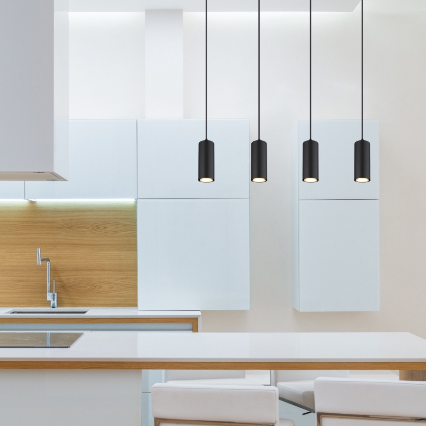 Globo - Luster na sajli 4xGU10/35W/230V crna