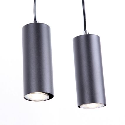 Globo - Luster na sajli 4xGU10/35W/230V crna