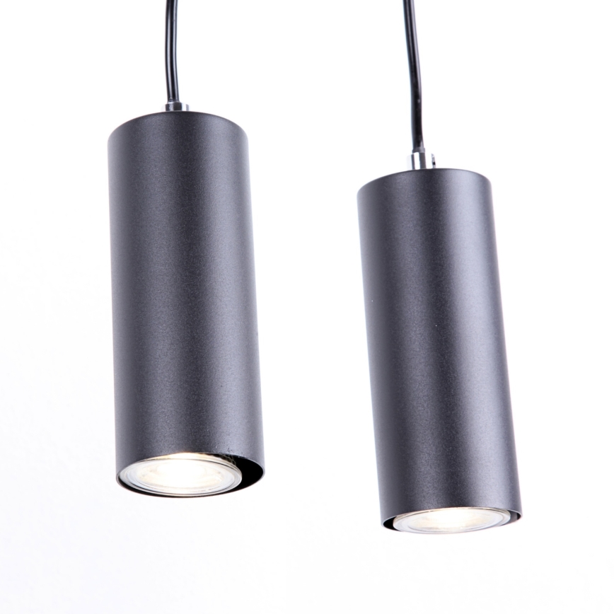 Globo - Luster na sajli 4xGU10/35W/230V crna