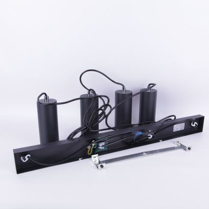 Globo - Luster na sajli 4xGU10/35W/230V crna