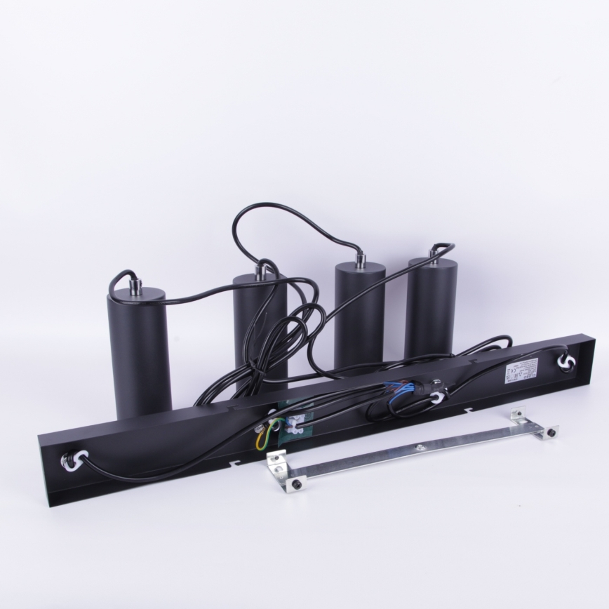 Globo - Luster na sajli 4xGU10/35W/230V crna