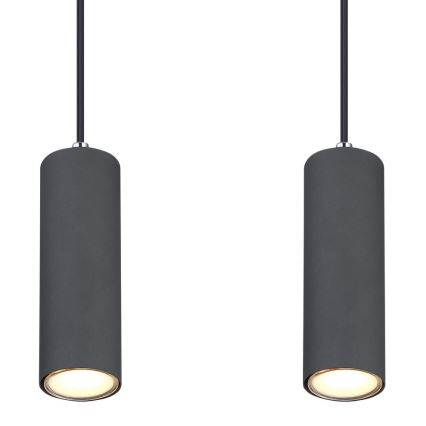 Globo - Luster na sajli 4xGU10/35W/230V siva/braon