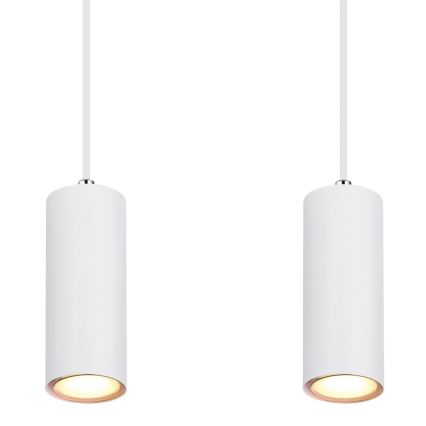 Globo - Luster na sajli 4xGU10/35W/230V bela