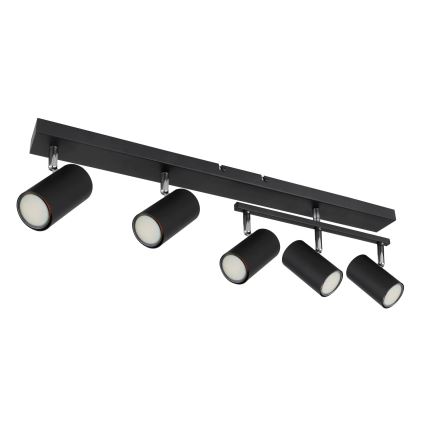 Globo - Spot svetiljka 5xGU10/35W/230V crna