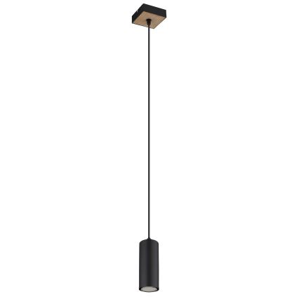 Globo - Luster na sajli 1xGU10/35W/230V crna/braon