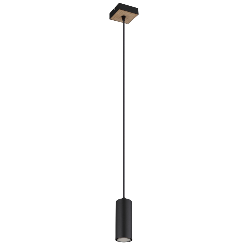 Globo - Luster na sajli 1xGU10/35W/230V crna/braon