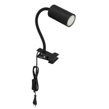 Globo - Fleksibilna lampa sa stezaljkom 1xGU10/25W/230V crna