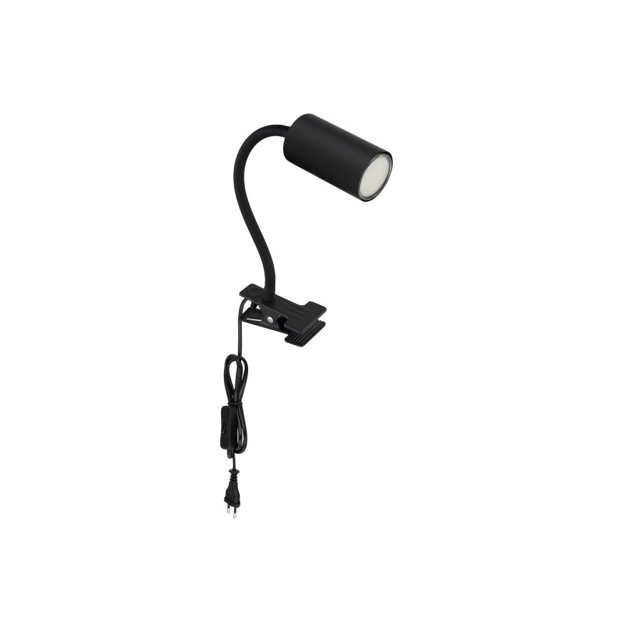 Globo - Fleksibilna lampa sa stezaljkom 1xGU10/25W/230V crna