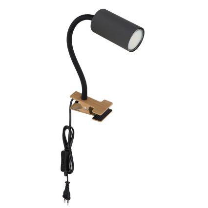 Globo - Fleksibilna lampa sa klipsom 1xGU10/25W/230V siva/smeđa