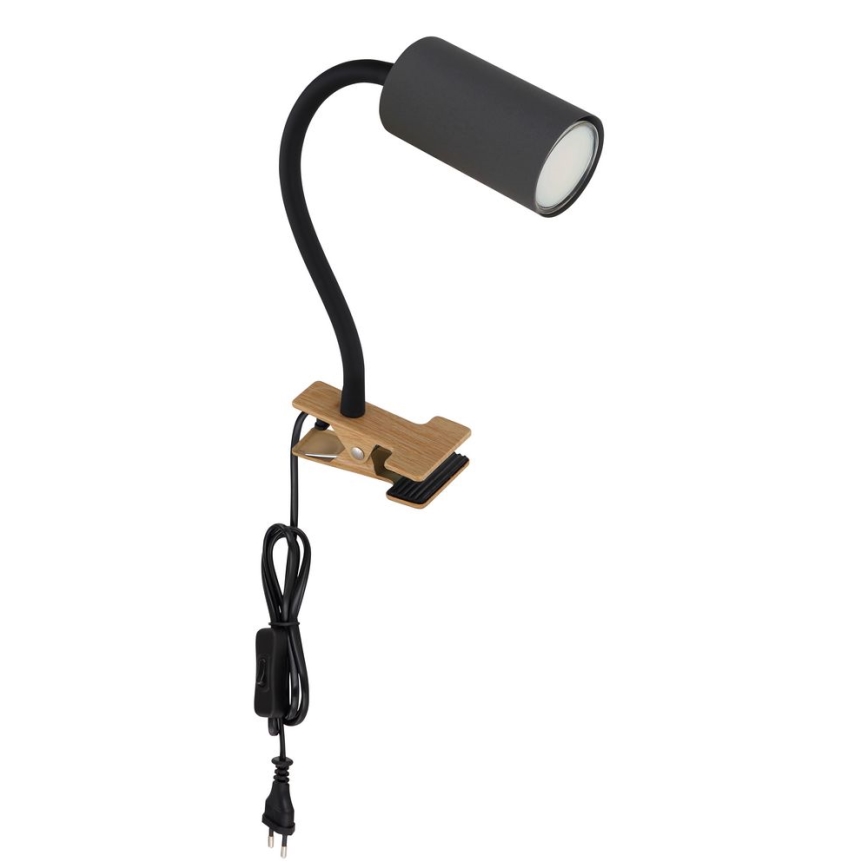 Globo - Fleksibilna lampa sa klipsom 1xGU10/25W/230V siva/smeđa