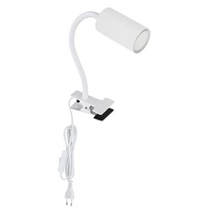 Globo - Fleksibilna lampa sa stezaljkom 1xGU10/25W/230V bela