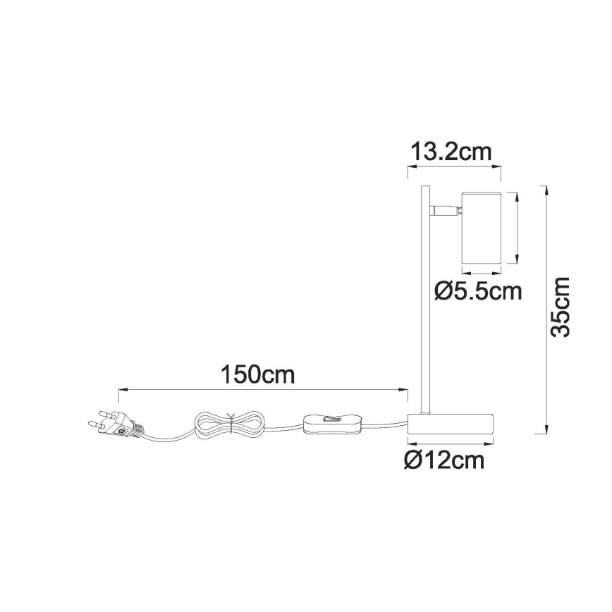 Globo - Stona lampa 1xGU10/5W/230V bež