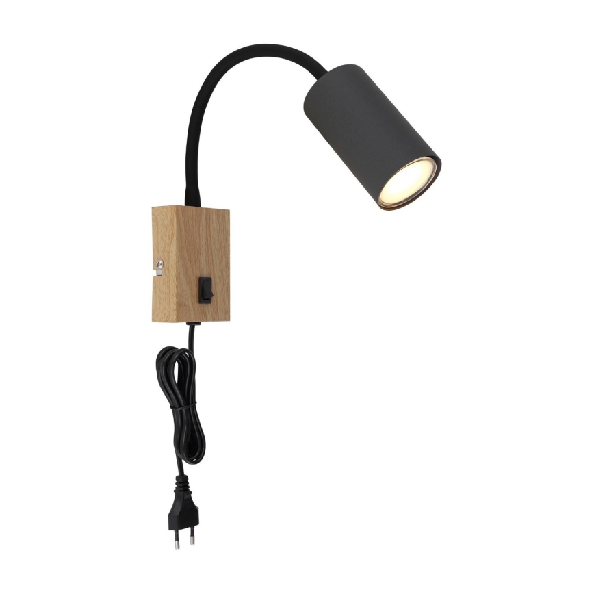 Globo - Fleksibilna zidna lampa 1xGU10/25W/230V siva/braon