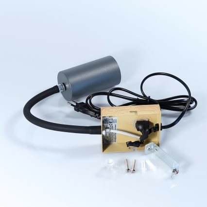 Globo - Fleksibilna zidna lampa 1xGU10/25W/230V siva/braon