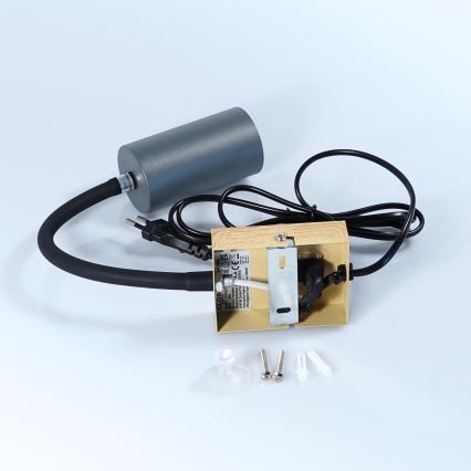 Globo - Fleksibilna zidna lampa 1xGU10/25W/230V siva/braon