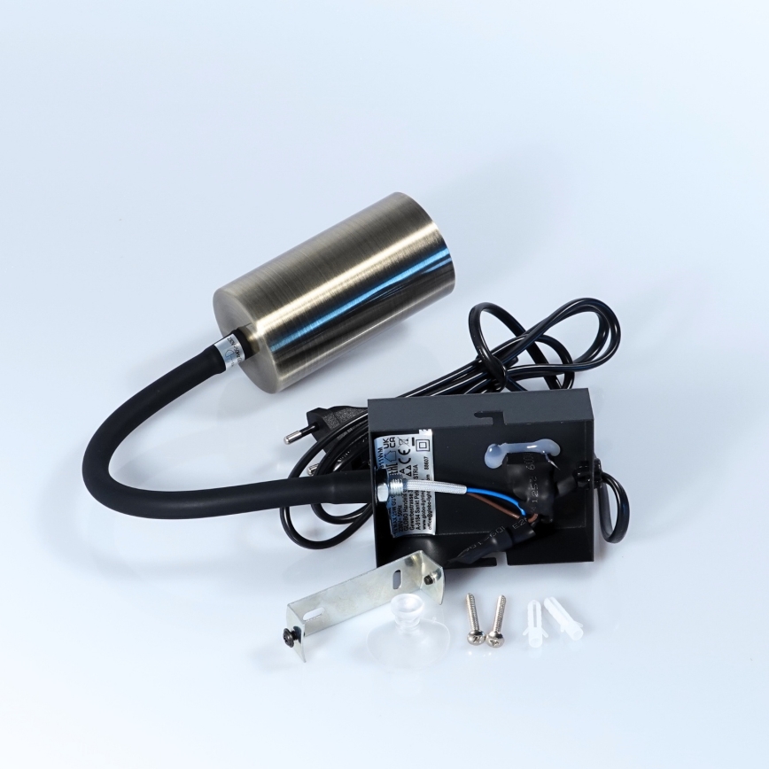 Globo - Fleksibilna zidna lampa 1xGU10/25W/230V crna/mesing