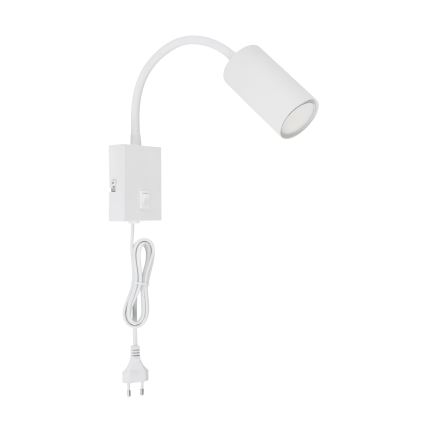 Globo - Fleksibilna zidna lampa 1xGU10/25W/230V bela