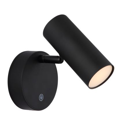 Globo - LED prigušiva punjivo zidno tačkasto svetlo LED/0,4W/3,7V 1800 mAh crno