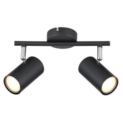 Globo - Spot svetiljka 2xGU10/25W/230V crna