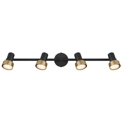 Globo - Spot svetiljka 4xGU10/25W/230V crna/zlatna