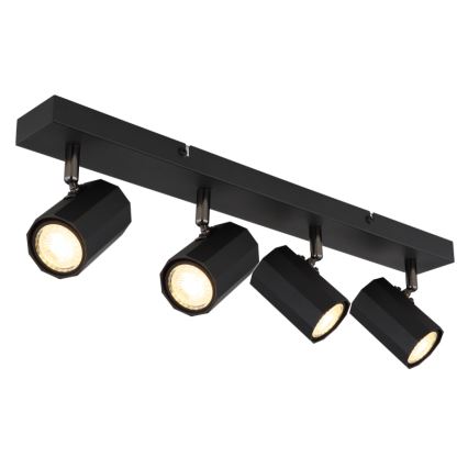 Globo - Spot svetiljka 4xGU10/25W/230V crna