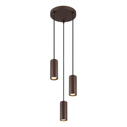 Globo - Luster na sajli 3xGU10/25W/230V braon