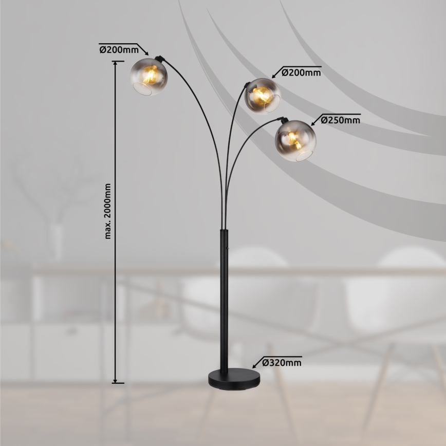 Globo - Stojeća lampa 3xE27/60W/230V